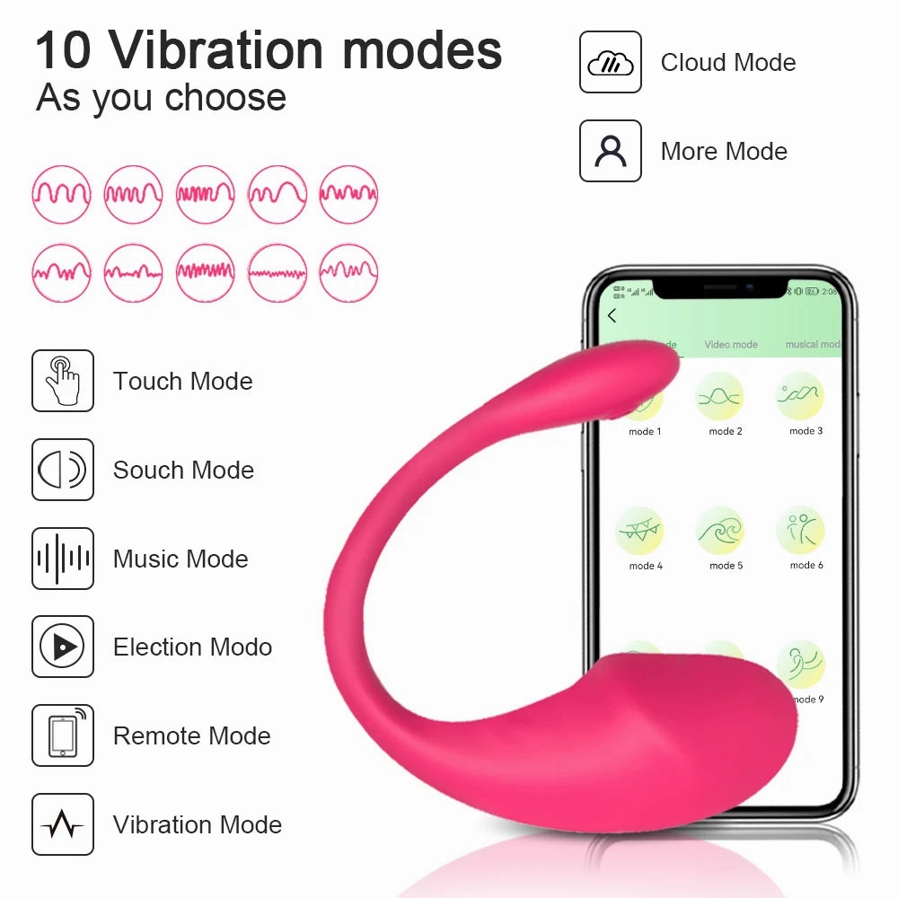 Love Spouse Wireless Bluetooth G-Spot Vibrator - APP Controlled Vibrating Egg & Clit Stimulator for Women