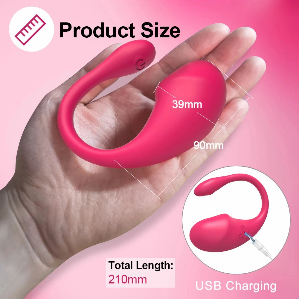 Love Spouse Wireless Bluetooth G-Spot Vibrator - APP Controlled Vibrating Egg & Clit Stimulator for Women