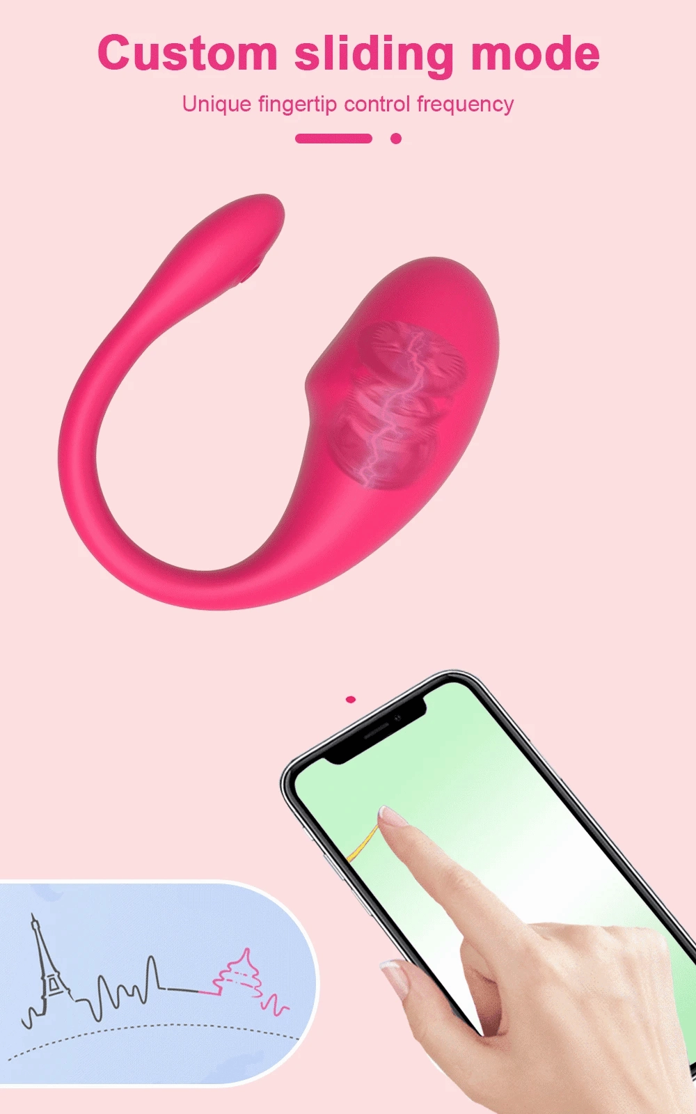 Love Spouse Wireless Bluetooth G-Spot Vibrator - APP Controlled Vibrating Egg & Clit Stimulator for Women