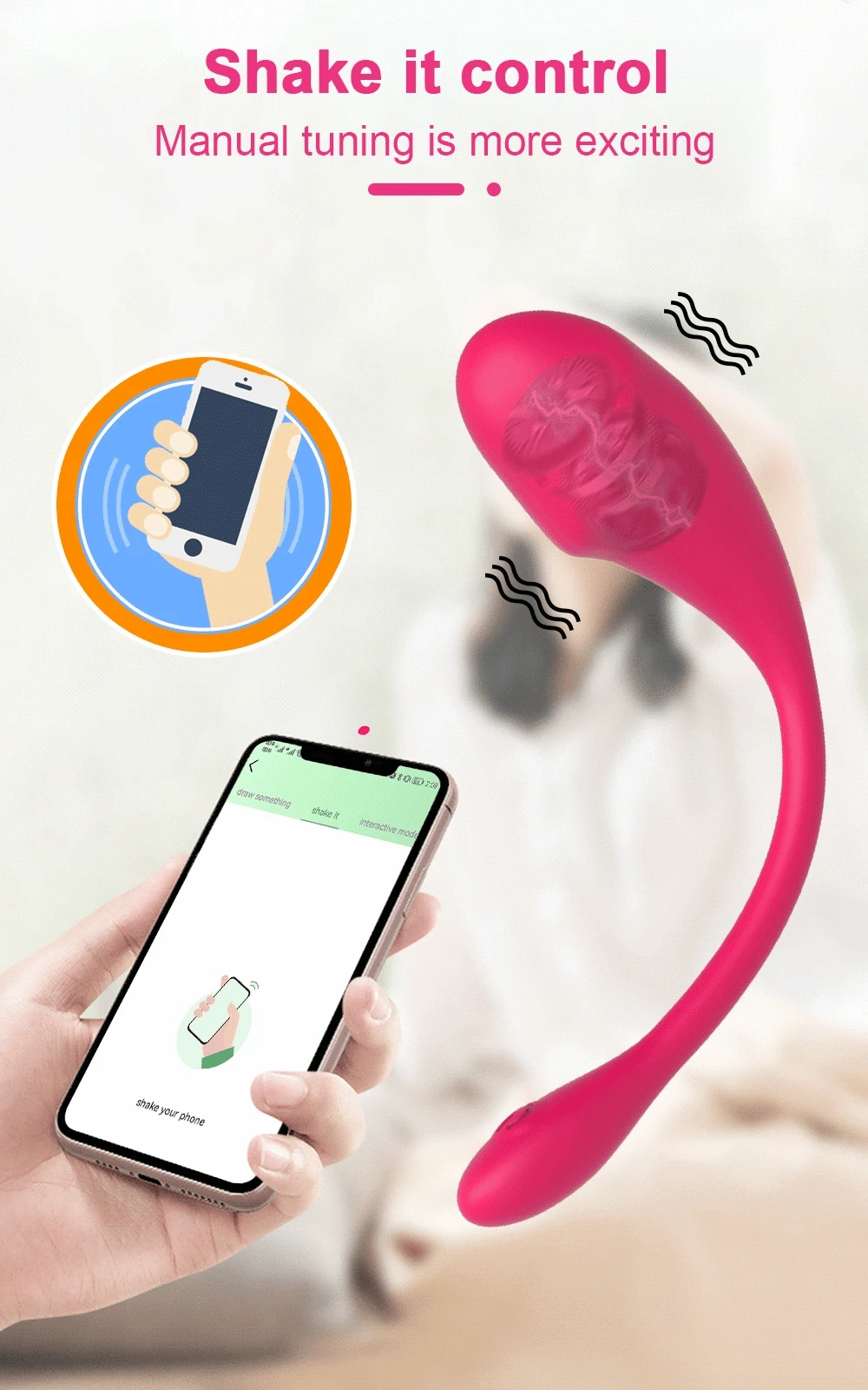 Love Spouse Wireless Bluetooth G-Spot Vibrator - APP Controlled Vibrating Egg & Clit Stimulator for Women