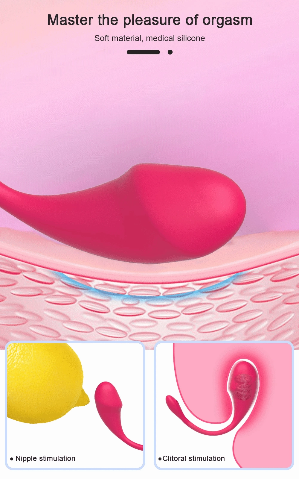 Love Spouse Wireless Bluetooth G-Spot Vibrator - APP Controlled Vibrating Egg & Clit Stimulator for Women