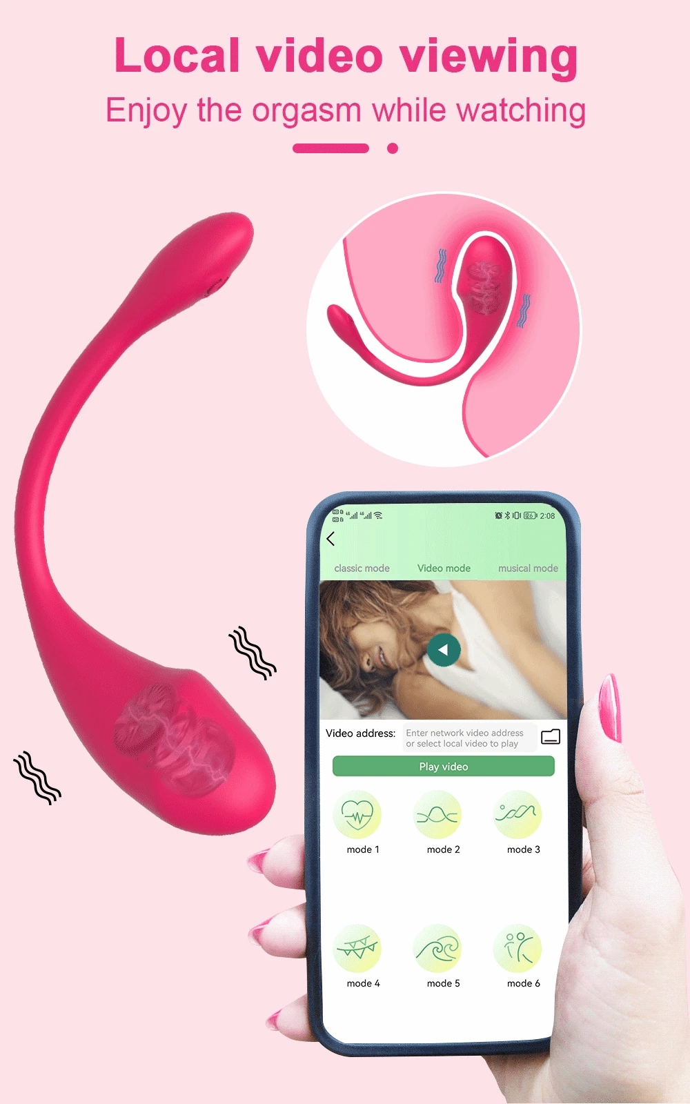 Love Spouse Wireless Bluetooth G-Spot Vibrator - APP Controlled Vibrating Egg & Clit Stimulator for Women