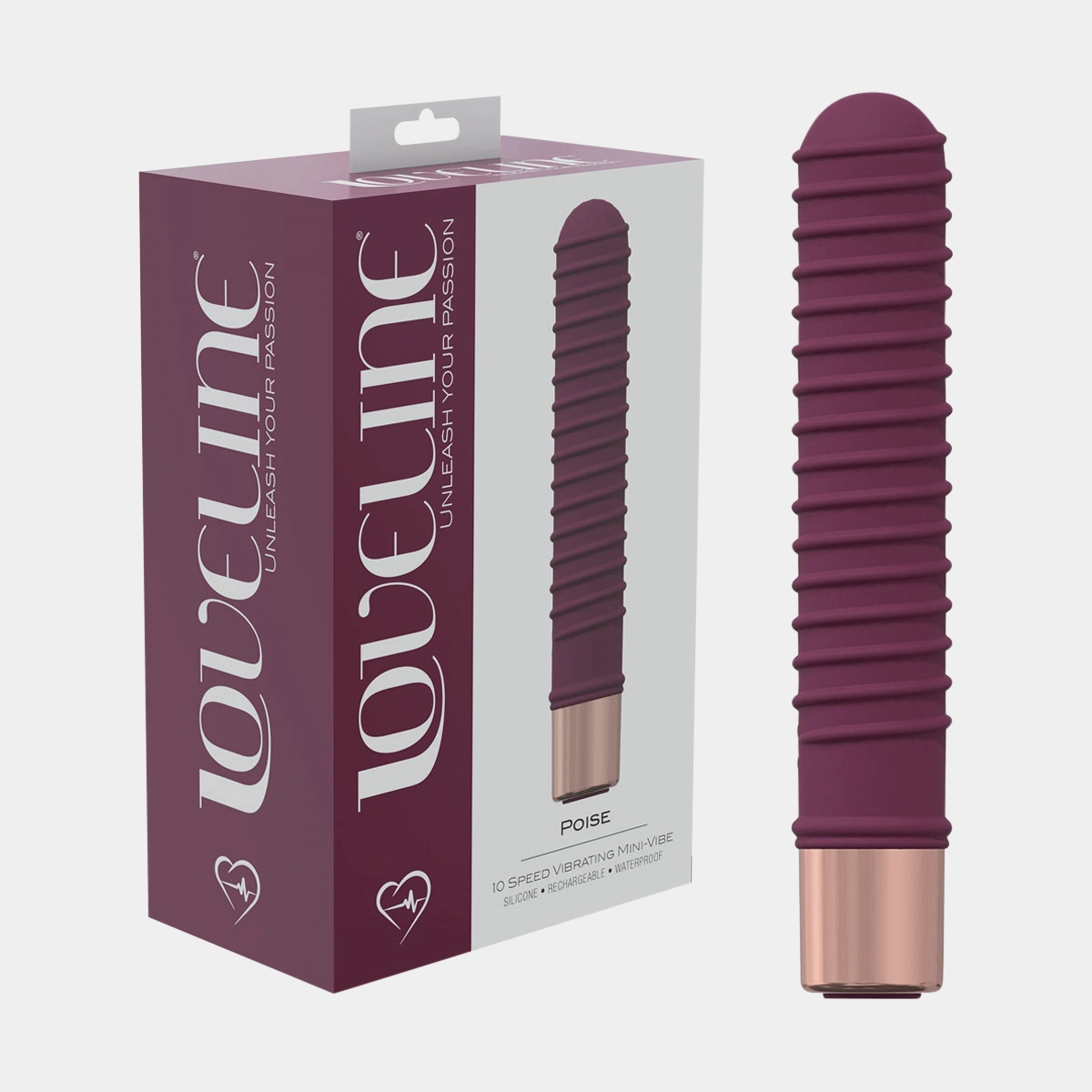 Loveline Poise Bullet Vibrator - Burgundy