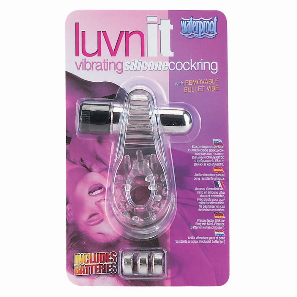 Luvn It Vibrating Nubby Silicone Cock Ring