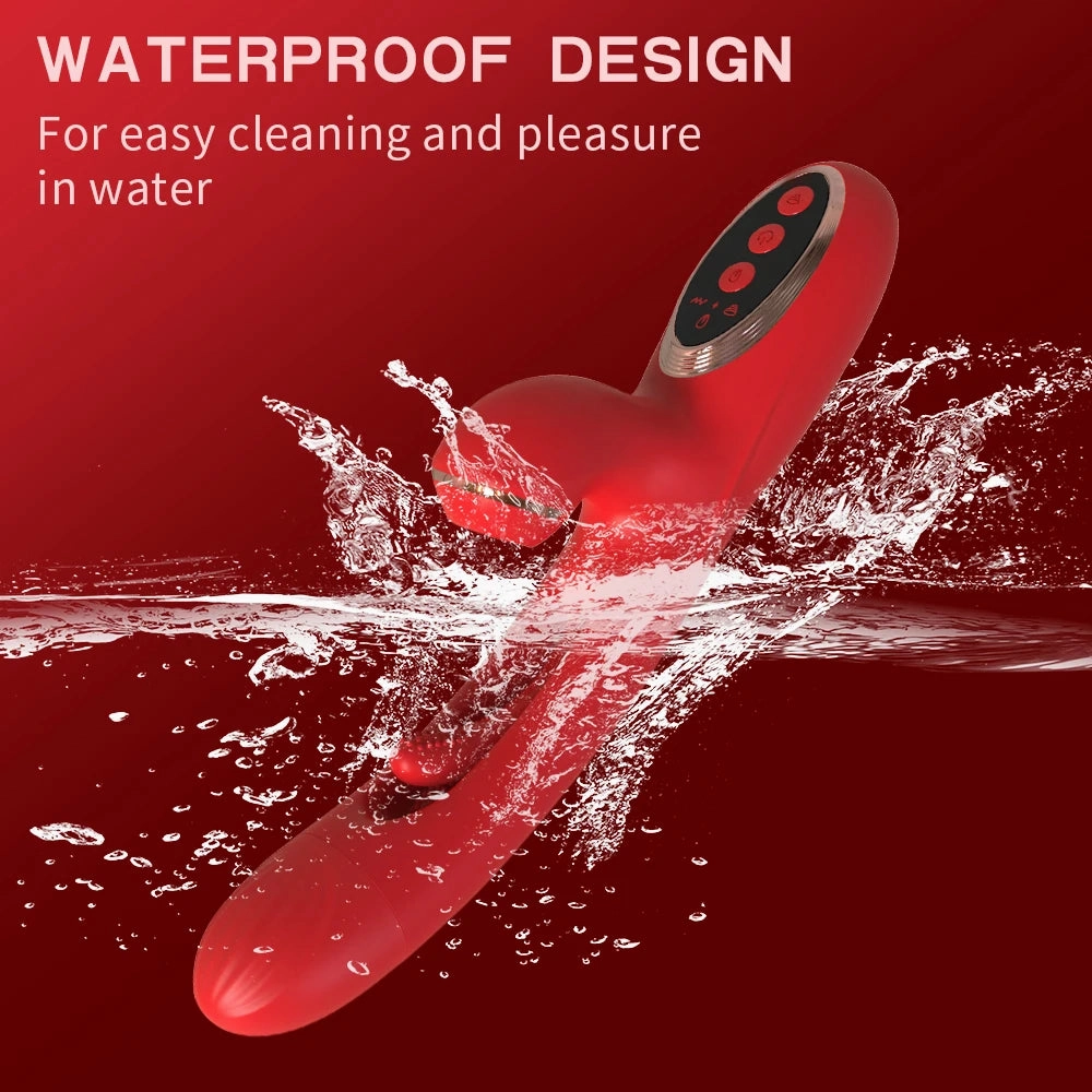 Luxury Rabbit Bunny Viberator Clit Sucker with Tapping Flapping Clitoral Stimulator