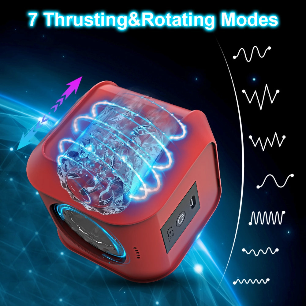Magic Cube - Thrusting Rotation Male Masturbator Cup Water Proof