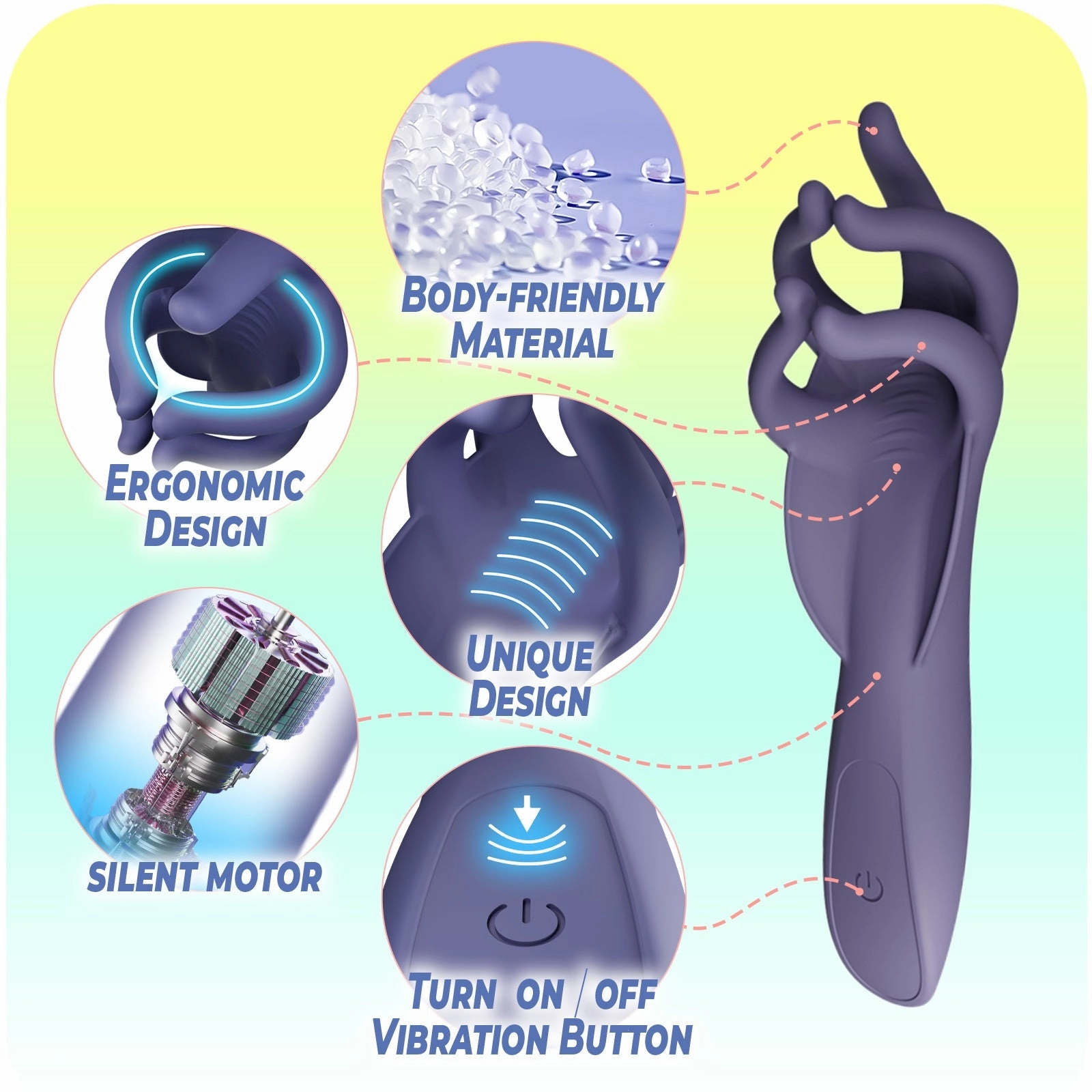 Male Adult Toys with 9 Powerful Vibration Settings