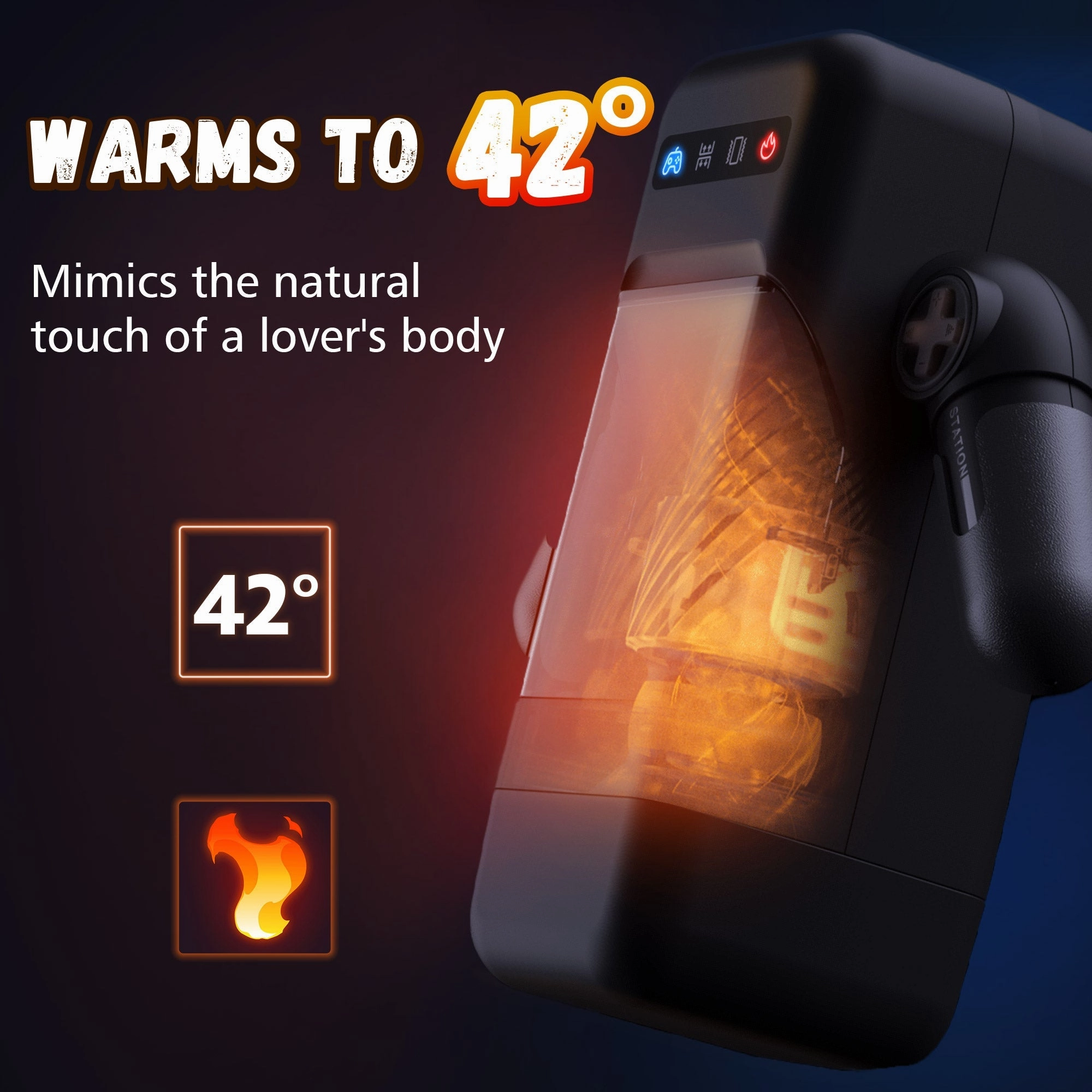 Male Masturbators Cup with 10 Thrusting & Vibration Modes