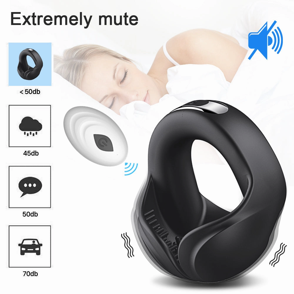 Male Vibrating Penis Cock Ring & Delay Ejaculation Erection Scrotum Stimulator