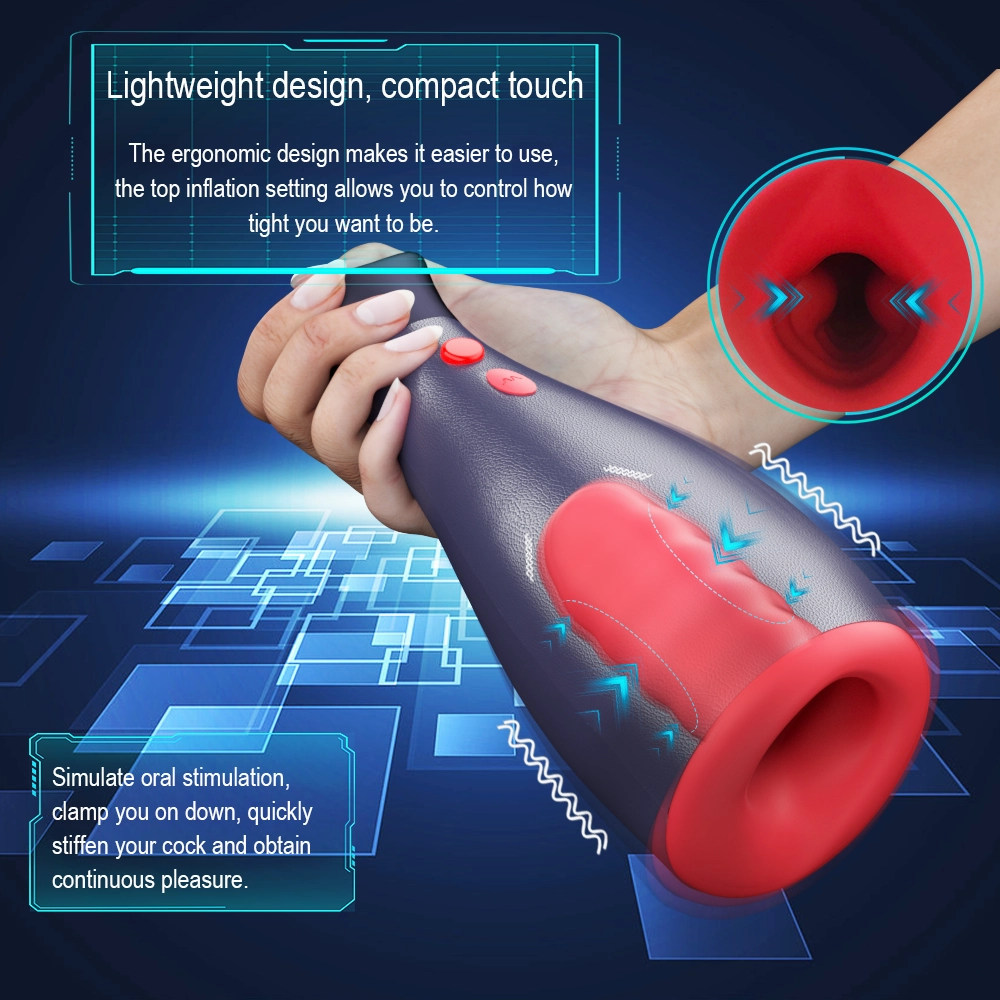 Manual Inflation Vibrating Masturbation Cup