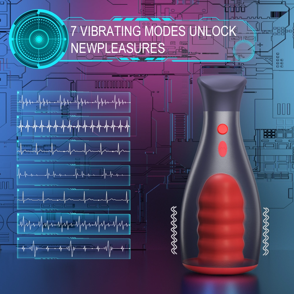 Manual Inflation Vibrating Masturbation Cup
