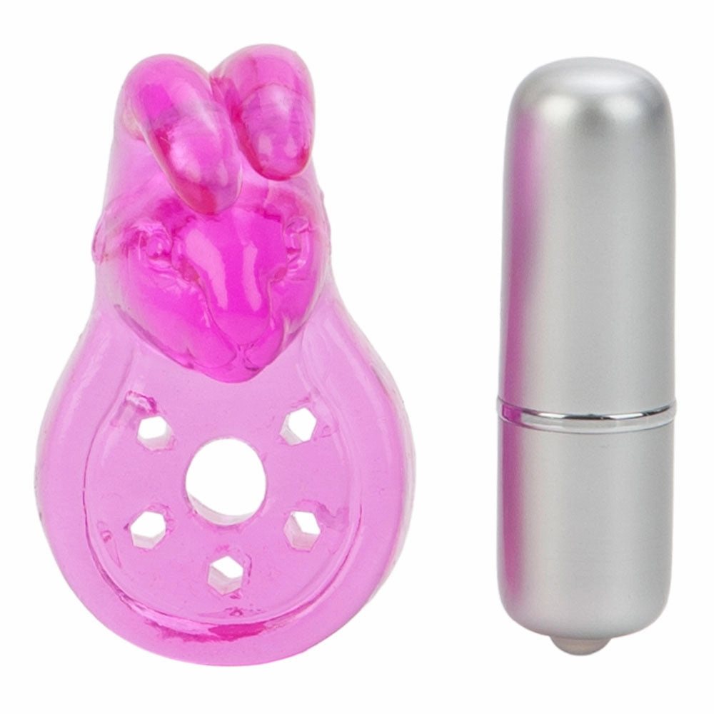 Micro Vibe Arouser Power Bunny Vibrating Cock Ring