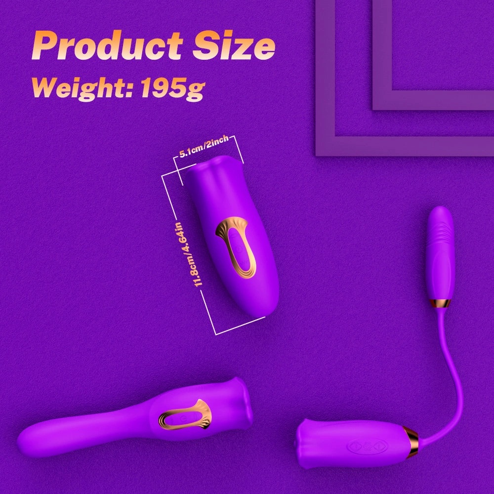 Mouth Biting Vibrator 10 Biting & 5 Vibrating Modes for Nipple Clit Stimulation - Fellare