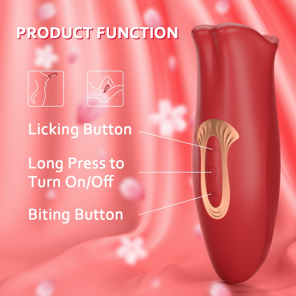 Mouth Biting Vibrator 10 Biting & 5 Vibrating Modes for Nipple Clit Stimulation - Fellare
