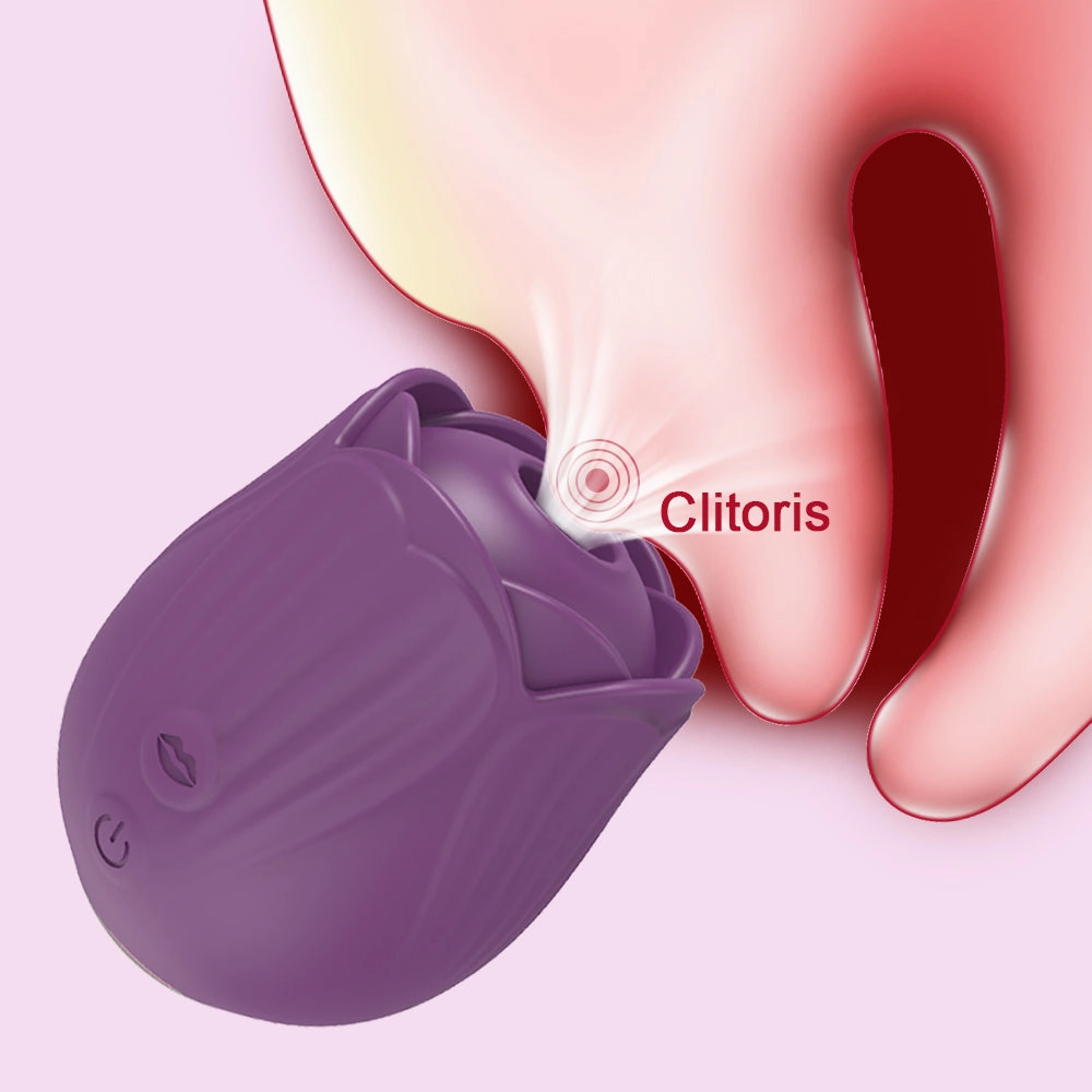 Multiple Suction Modes Rose Vibrator Clit Stimulator