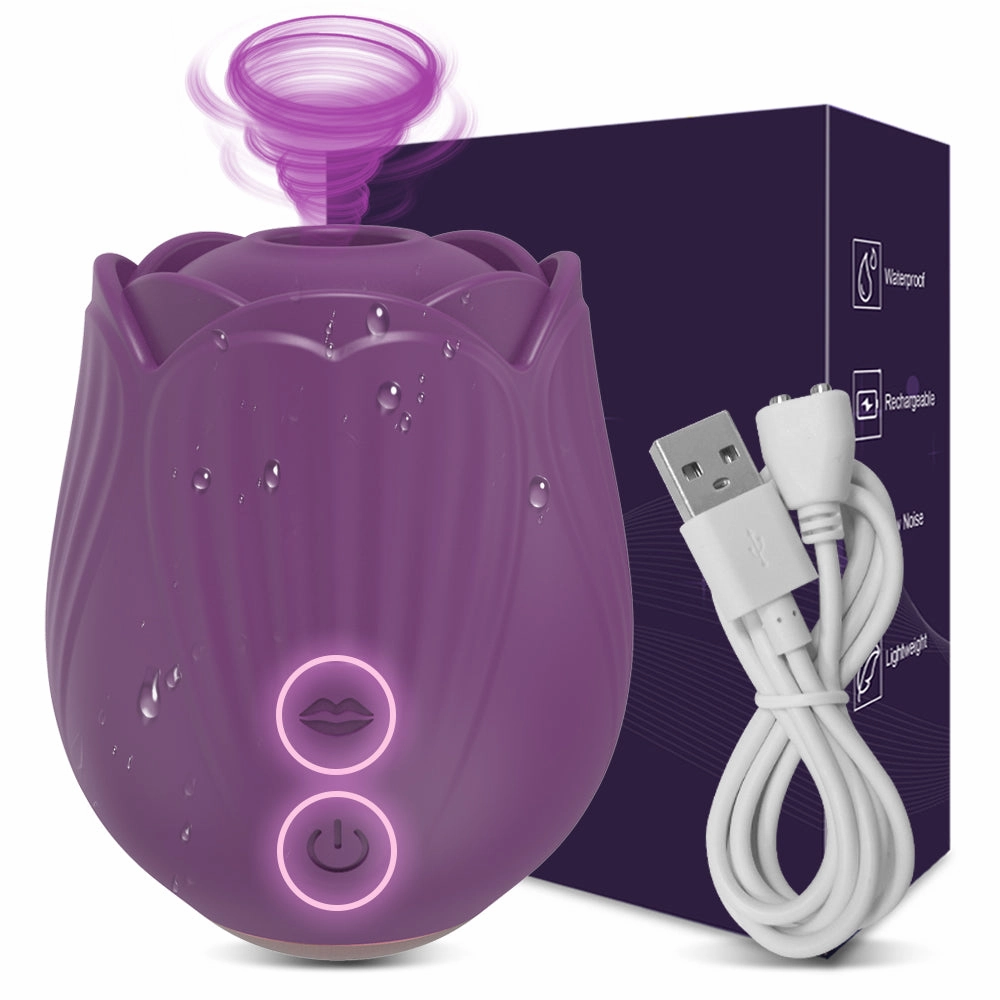 Multiple Suction Modes Rose Vibrator Clit Stimulator