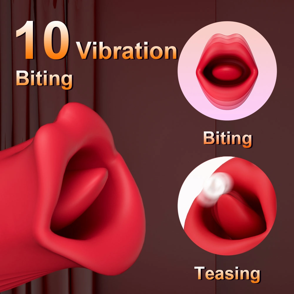 Nibbler 4  -Mouth Biting Vibrator And G-spot Tapping Stimulator