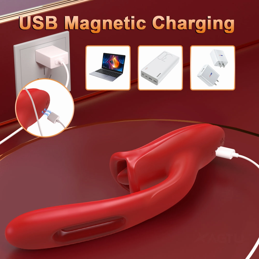 Nibbler Max - Mouth Shaped Lip Biting Vibrator with G Spot Tapping Stimulator