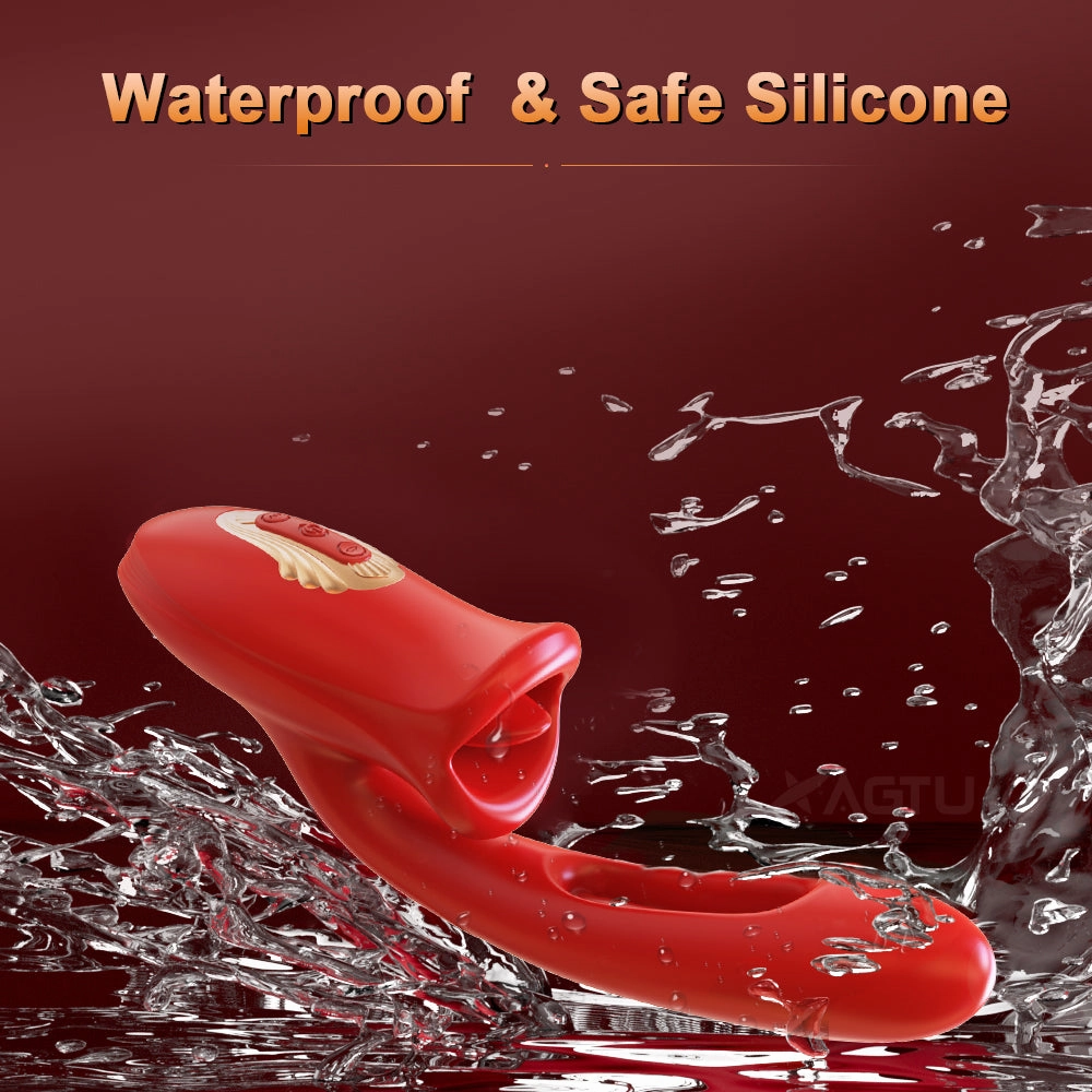 Nibbler Max - Mouth Shaped Lip Biting Vibrator with G Spot Tapping Stimulator