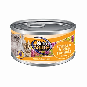 Nutrisource Chicken and Rice Canned Cat Food