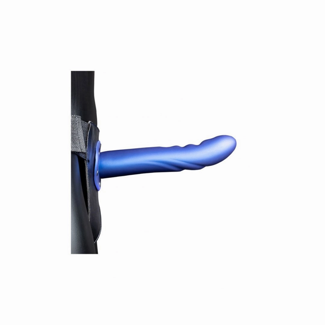 OUCH! Textured Curved Hollow Strap-on 8in/20cm