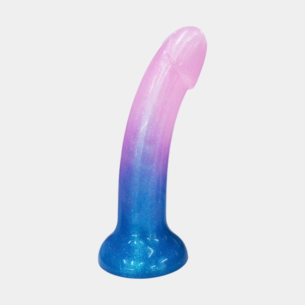 Peep Non Vibrating Dildo -Beauty Fishmeal Blue Gradient