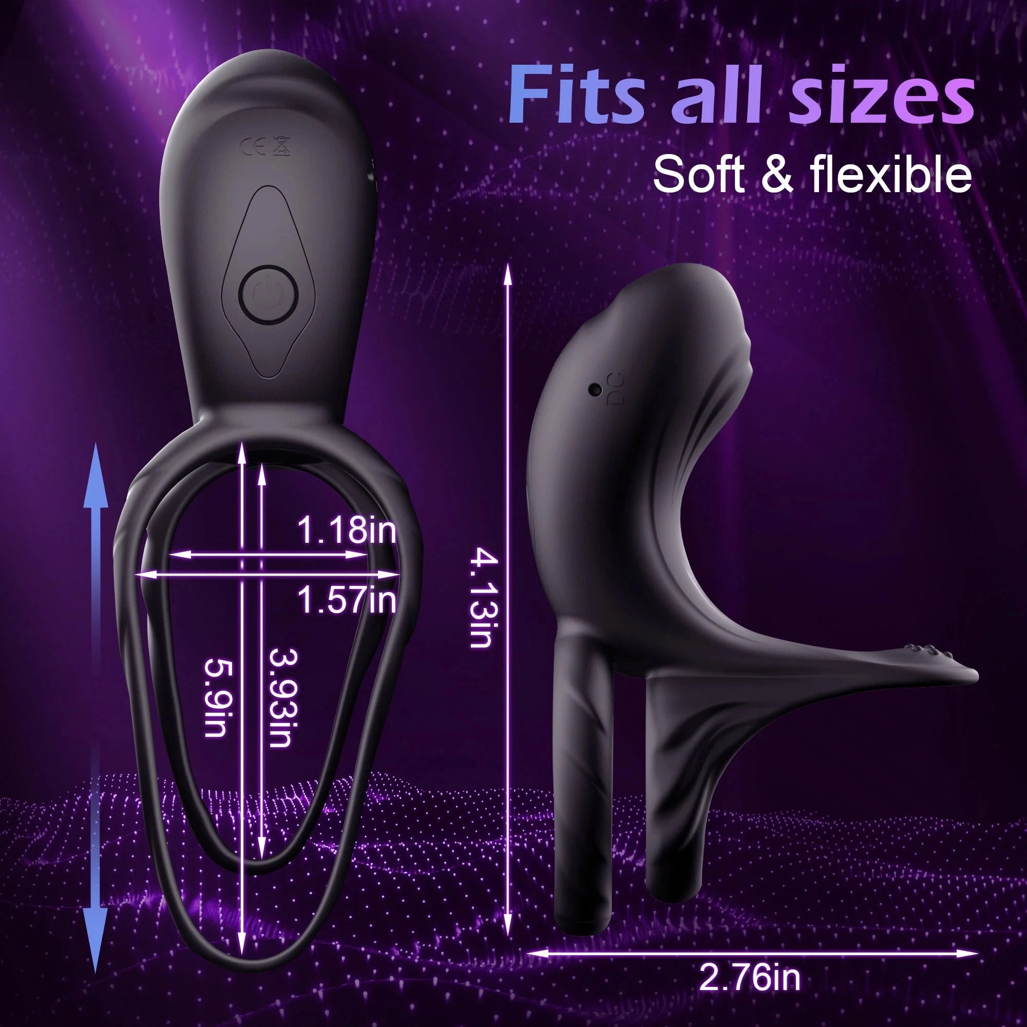Penis Rings with 10 Intense Vibration Modes