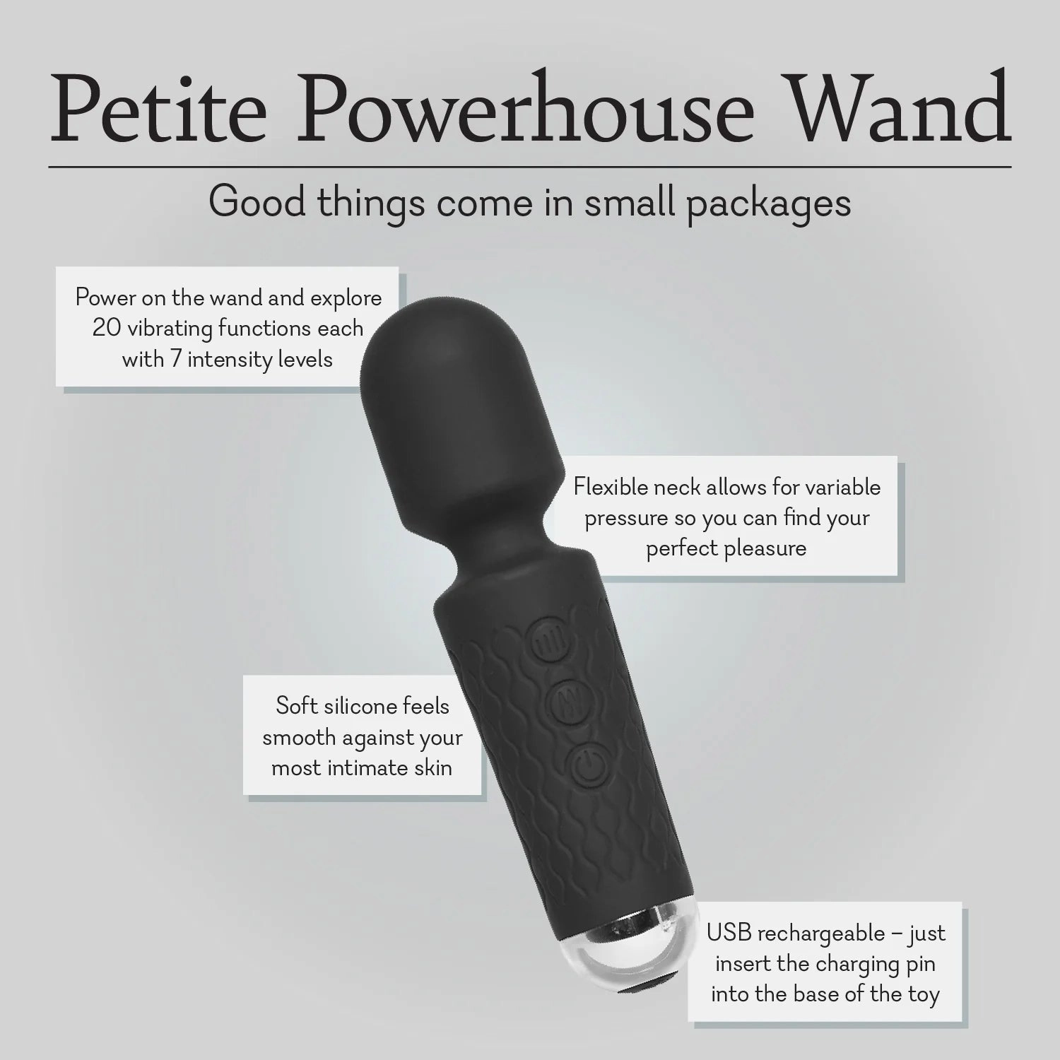 Petite Powerhouse Wand - NEW! - IN STOCK - 55 LEFT!
