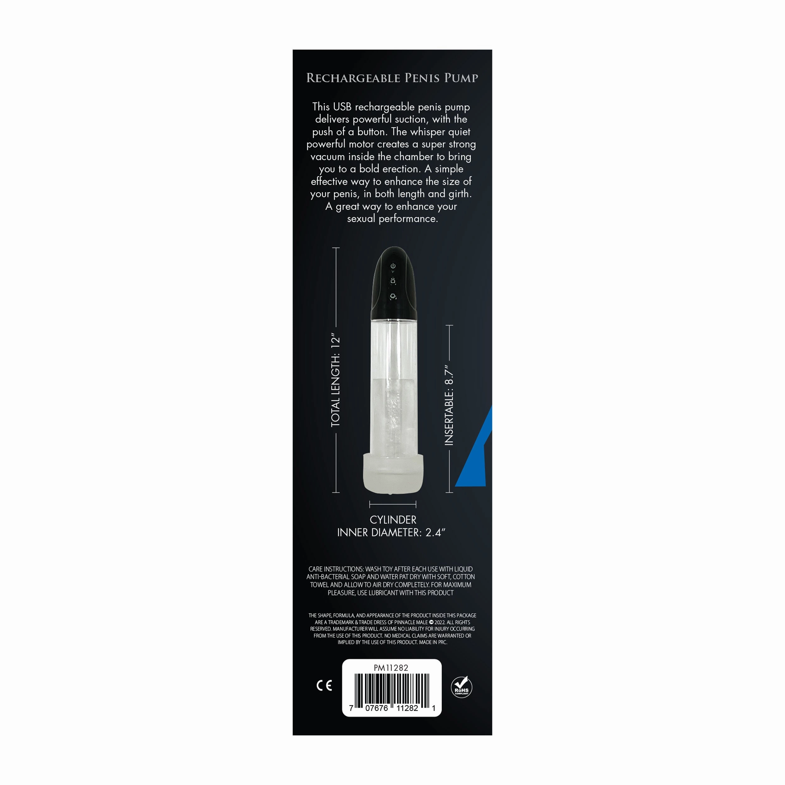 Pinnacle Male Rechargeable Penis Pump