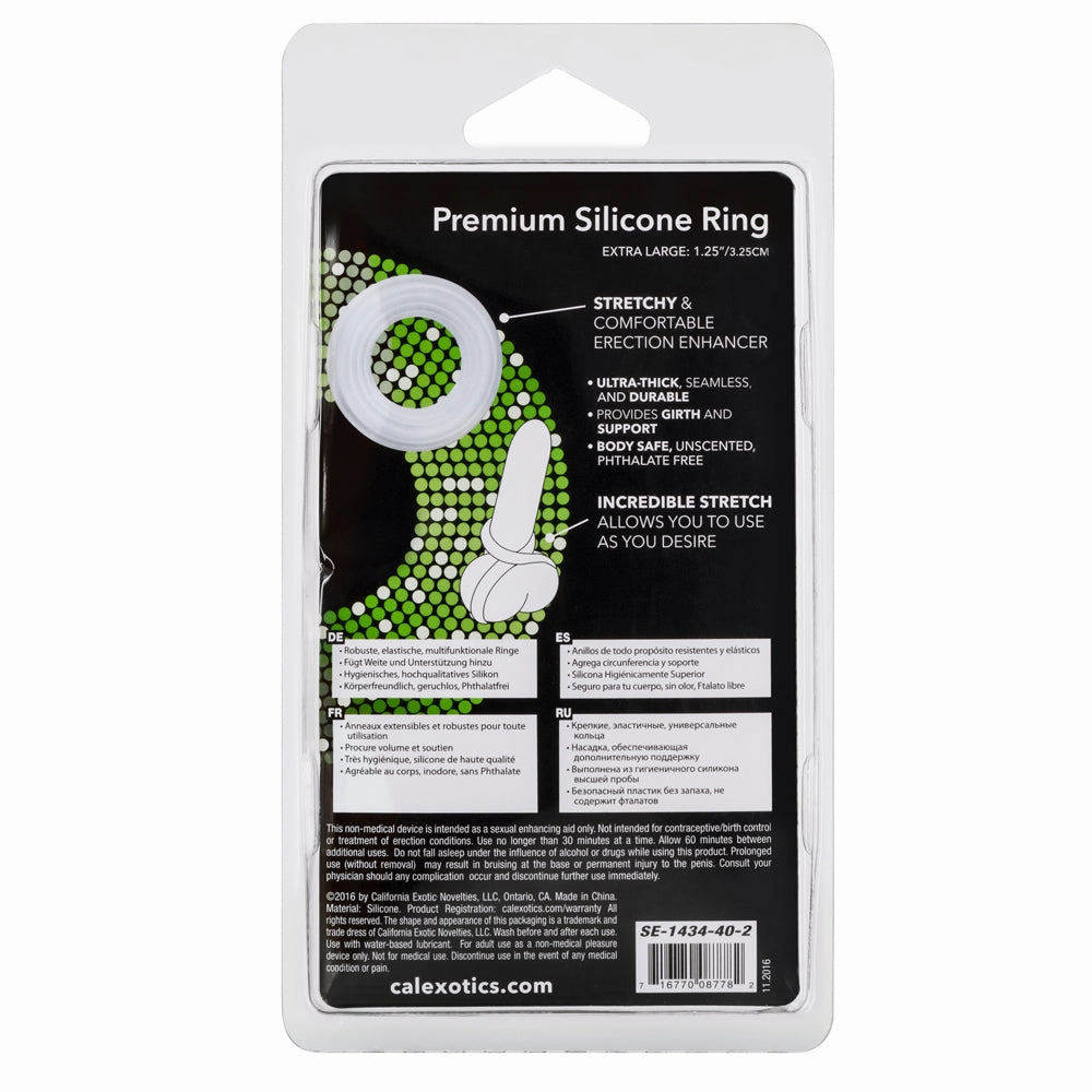 Premium Silicone Cock Ring - Extra-Large