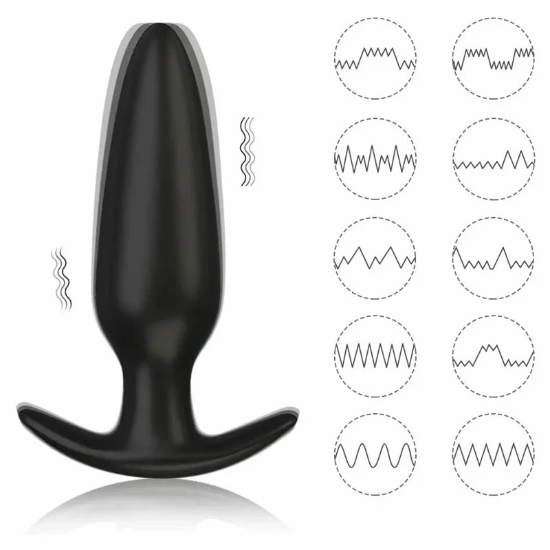 Prostate & G-Spot Massager with Remote - 10 Vibration Settings