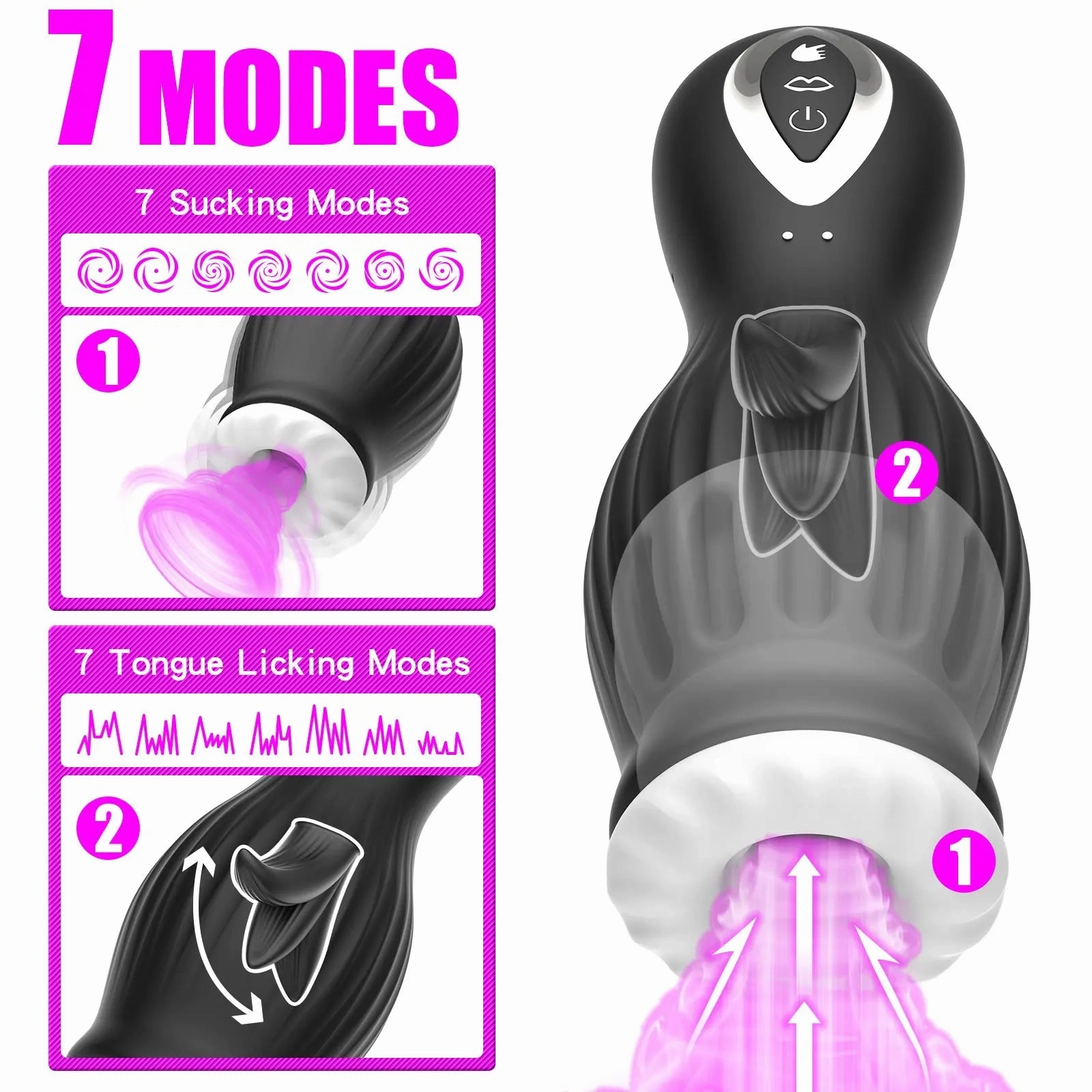 Quusvik Dragon Suction Male Trainer Cup - Intense Stimulation Device