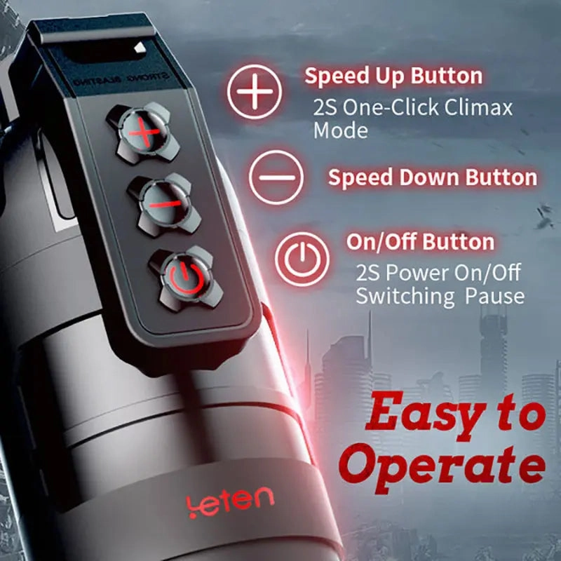 Quusvik Grenade - Male Masturbator with App Remote Control & Strong Shock Feature