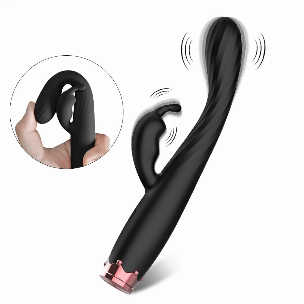 Rabbit Vibrater for G-Spot & Clitoral Stimulation | Finger Sleeve Vibrator
