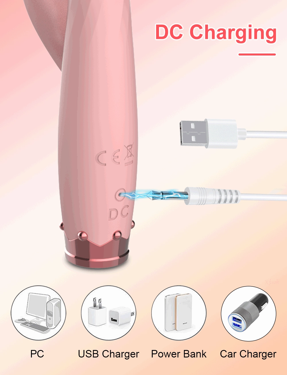 Rabbit Vibrater for G-Spot & Clitoral Stimulation | Finger Sleeve Vibrator
