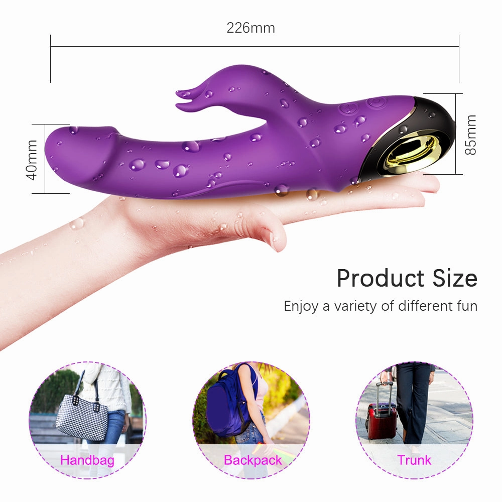 Rabbit Vibrator with 360 Degree Rotating Head V6
