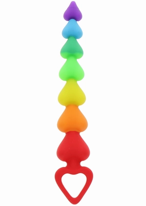 Rainbow Heart Beads