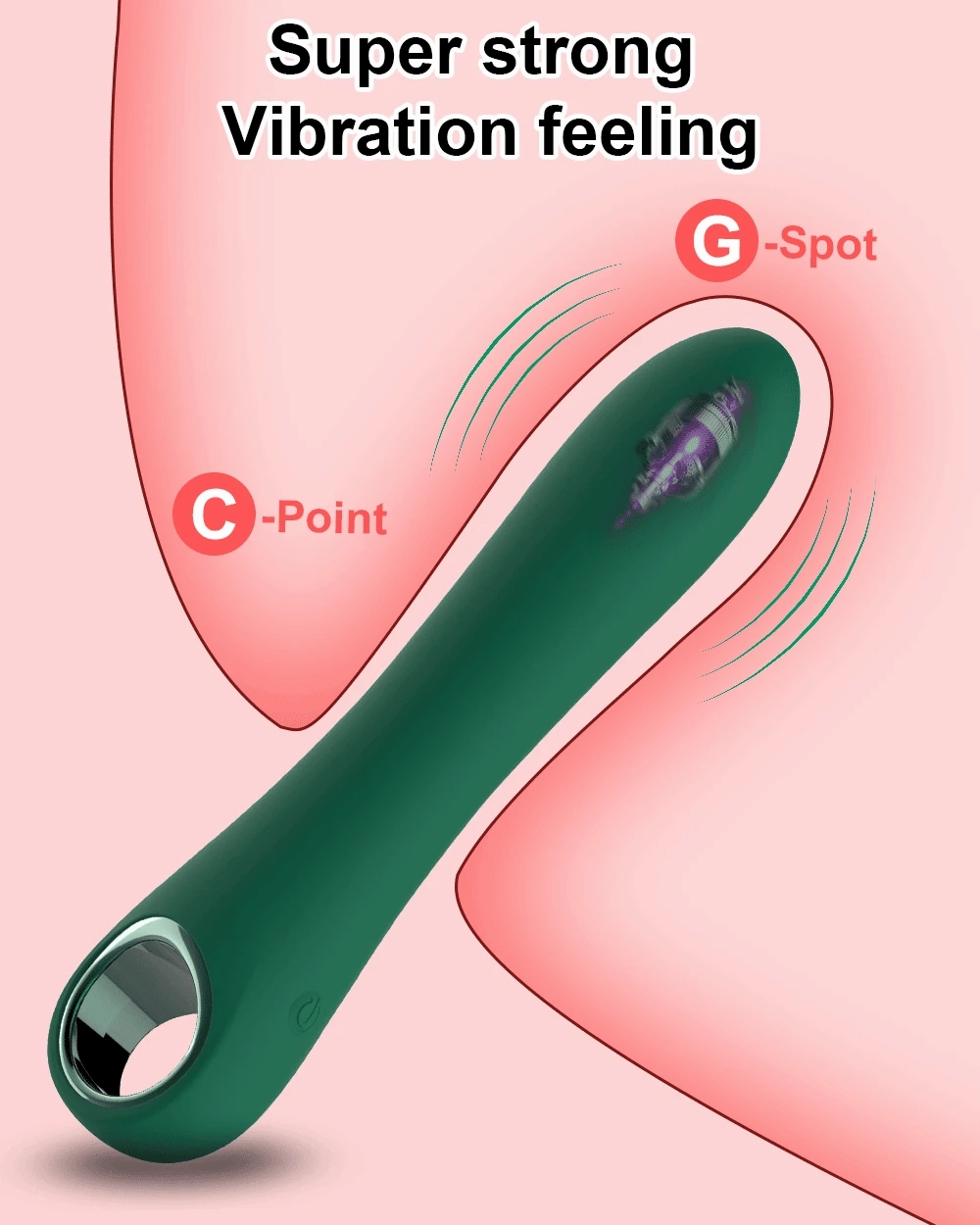 Rechargeable 10-Speed Silicone Vibrator - Realistic Dildo Clitoral Stimulator for Women