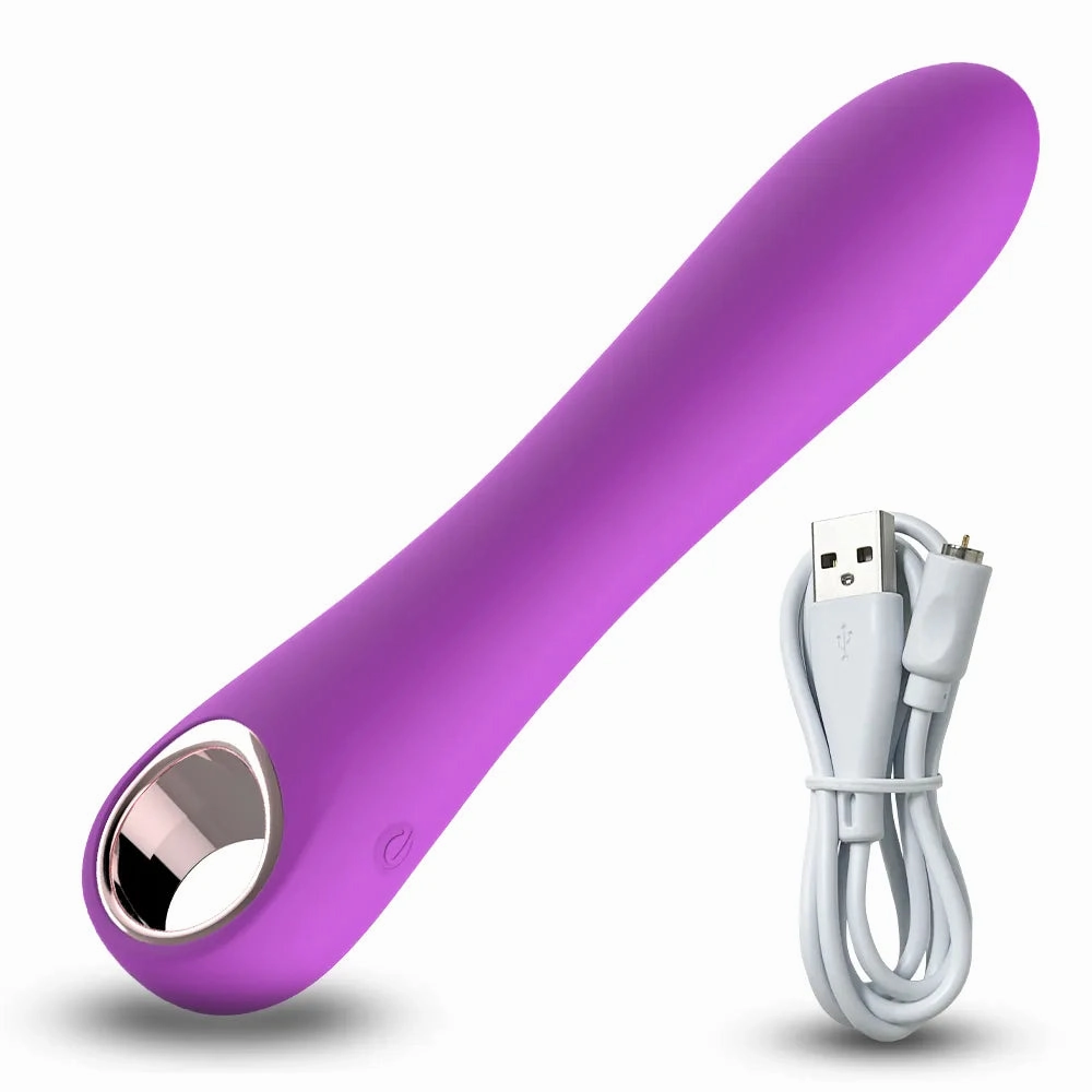 Rechargeable 10-Speed Silicone Vibrator - Realistic Dildo Clitoral Stimulator for Women