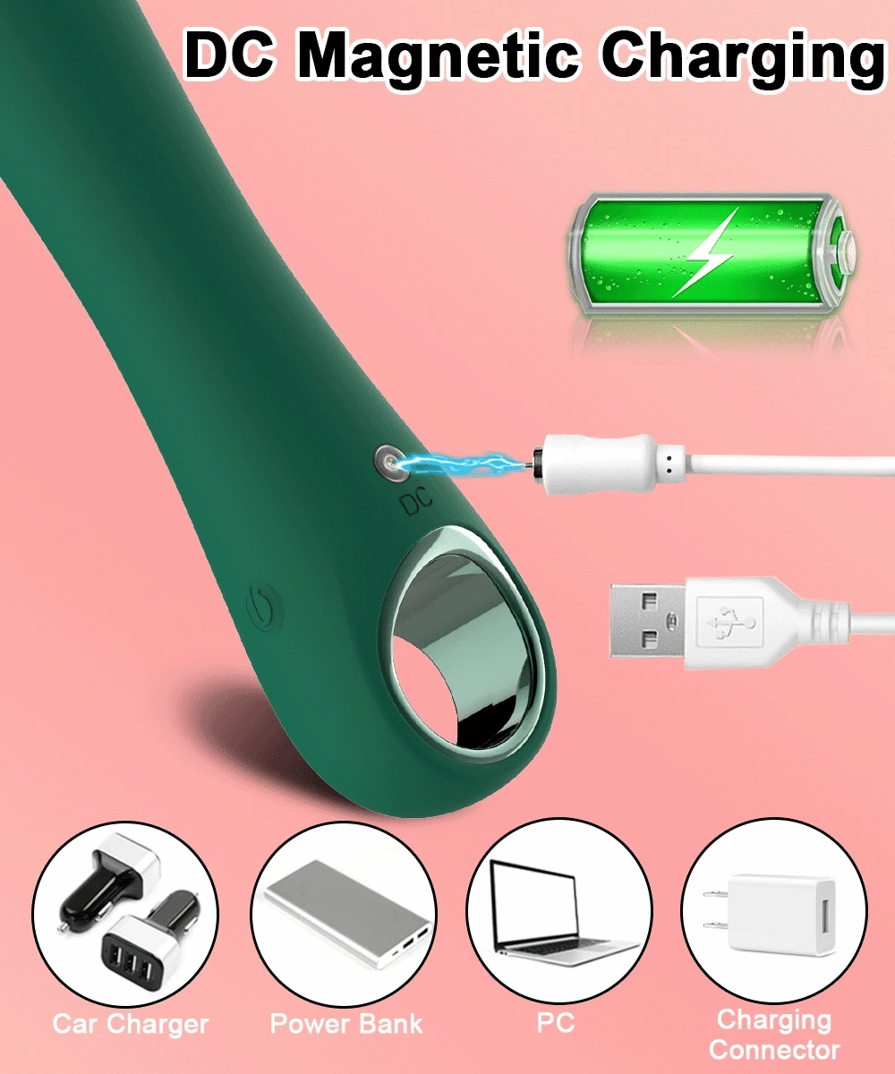 Rechargeable 10-Speed Silicone Vibrator - Realistic Dildo Clitoral Stimulator for Women