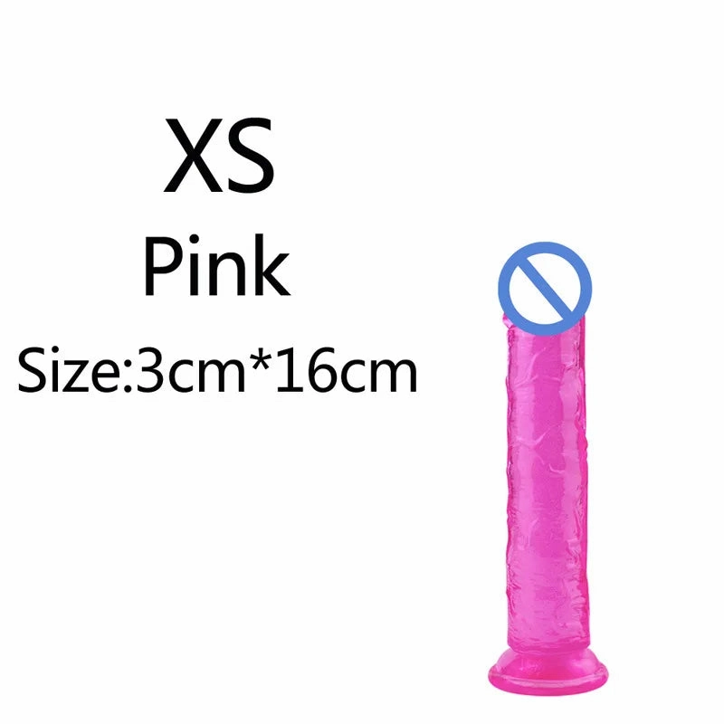 Romulus Dildo Basics Jelly Dildo Various 6 Sizes Body Safe TPE Strong Suction Cup