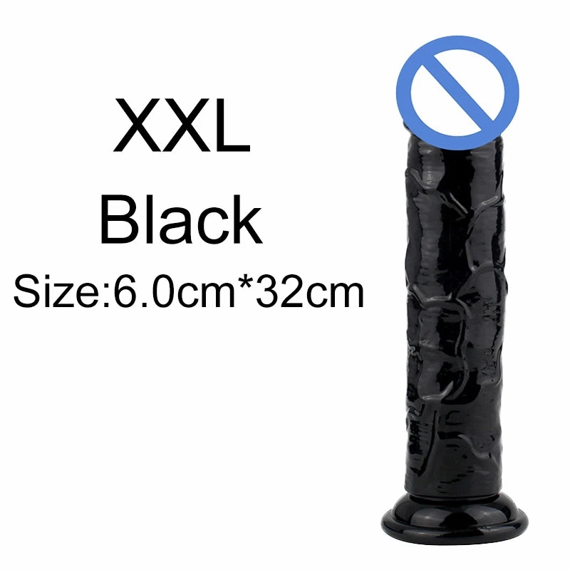 Romulus Dildo Basics Jelly Dildo Various 6 Sizes Body Safe TPE Strong Suction Cup