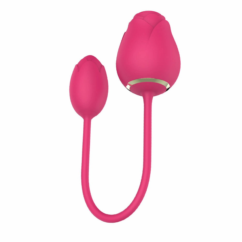 Rose Flower Clit Sucker with Bullet Vibrator S3