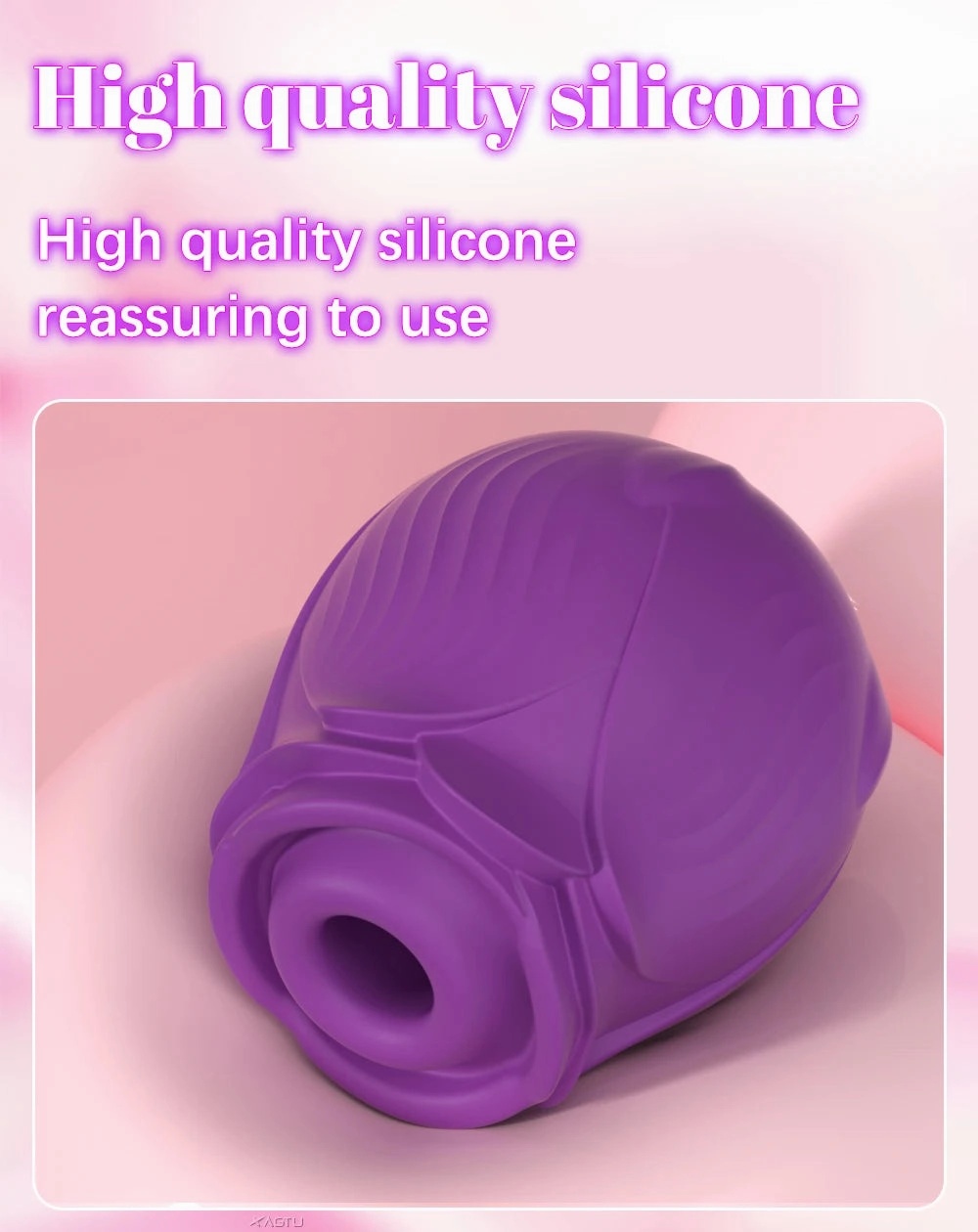 Rose-Sucking Clitoral Stimulator - Intense Vacuum Vibrator with 10 Modes for Women