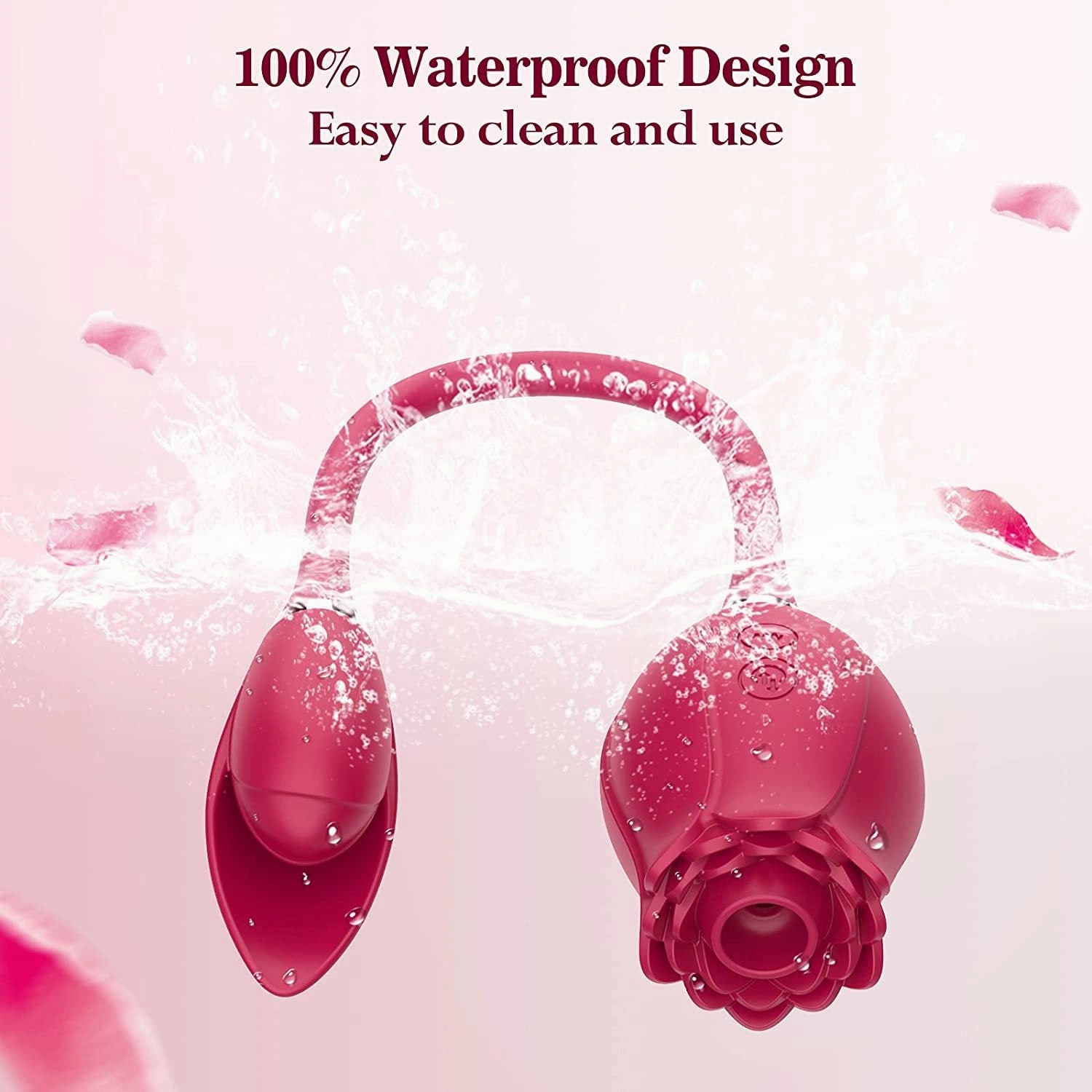 Rose Toy Dildo Thrusting Vibrator for Women Egg Clitoris Sucker Stimulator
