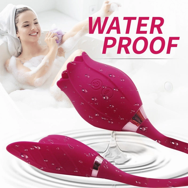 Rose Toy Dildo Thrusting Vibrator for Women Egg Clitoris Sucker Stimulator
