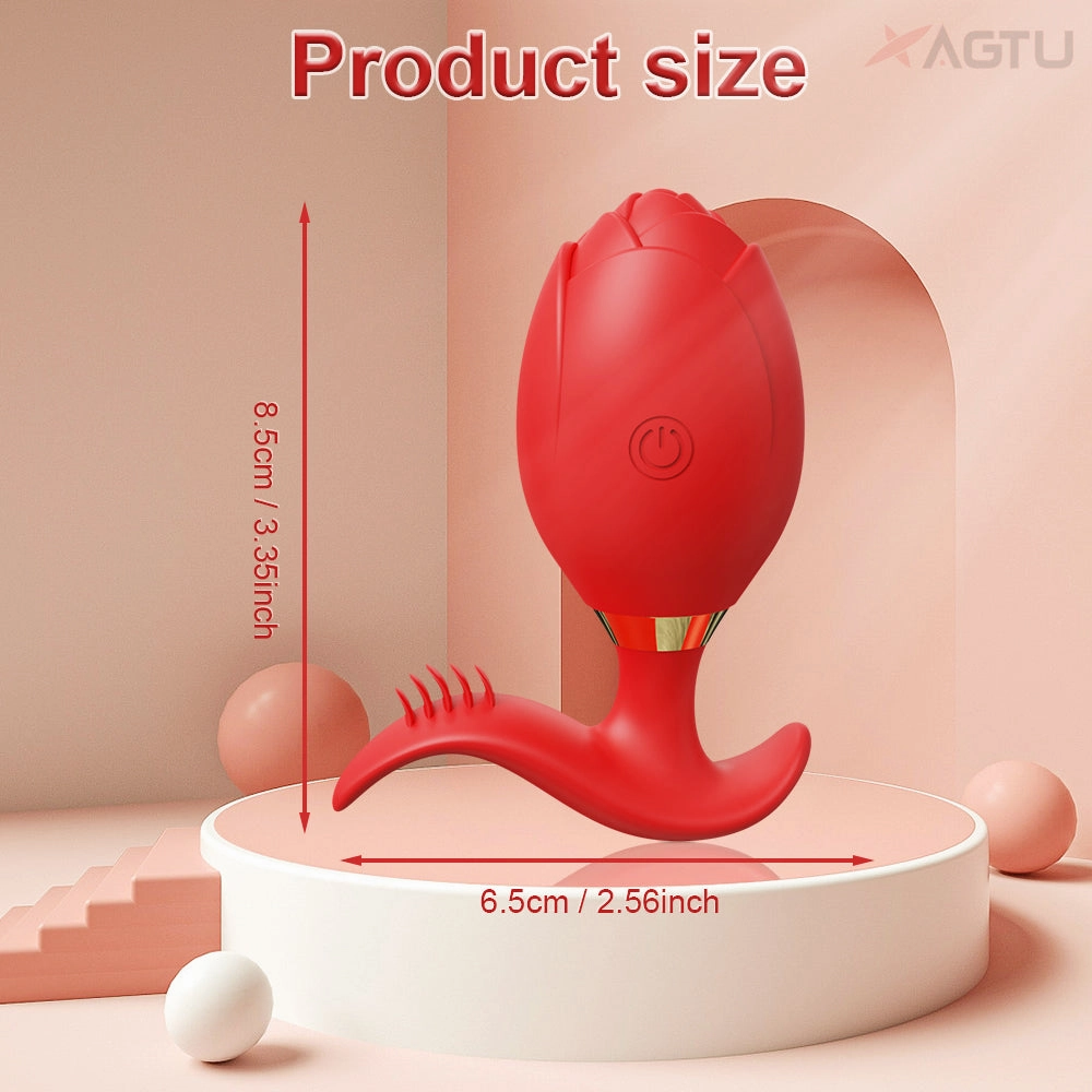 Rose-Vibrator Anal Plug Remote Control Vibrating Egg Female Masturbation Clitoris Vagina Stimulator for Women Adult Sex Toy