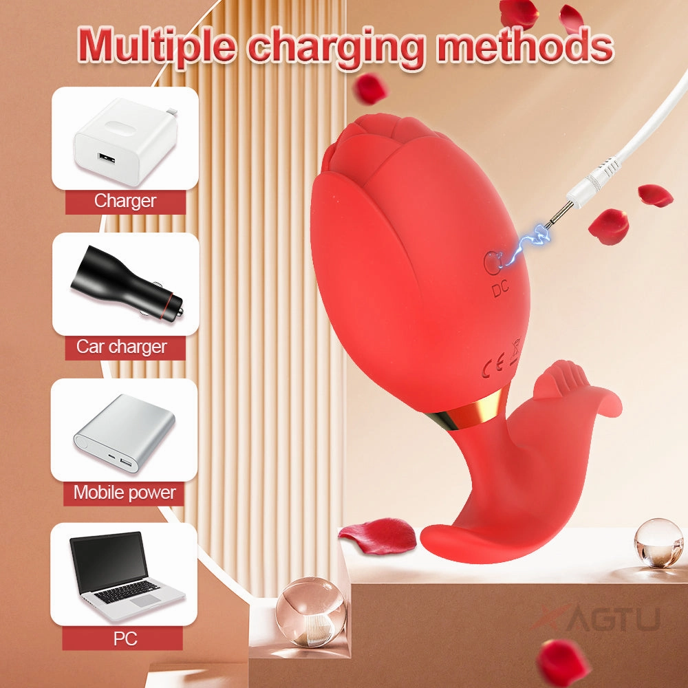 Rose-Vibrator Anal Plug Remote Control Vibrating Egg Female Masturbation Clitoris Vagina Stimulator for Women Adult Sex Toy