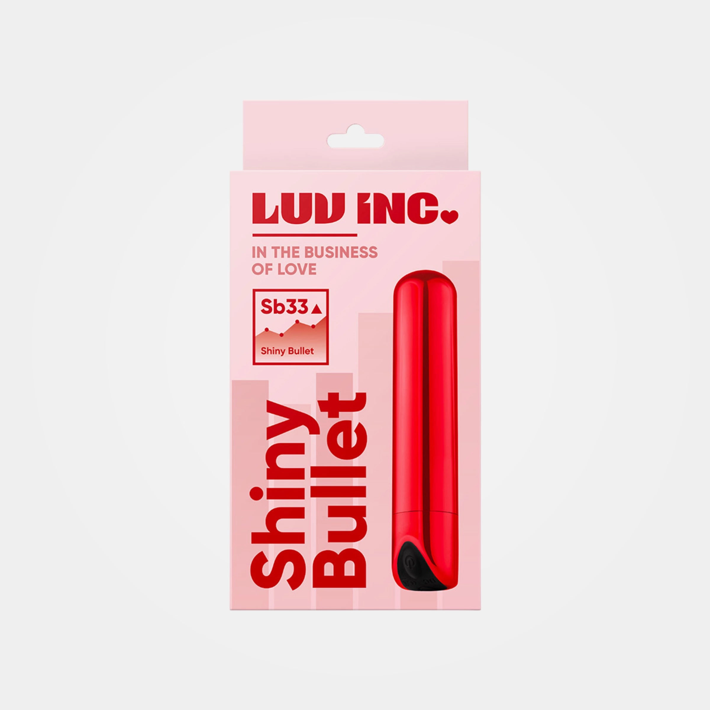 Sb33 - Rechargeable Shiny Red Bullet Vibrator