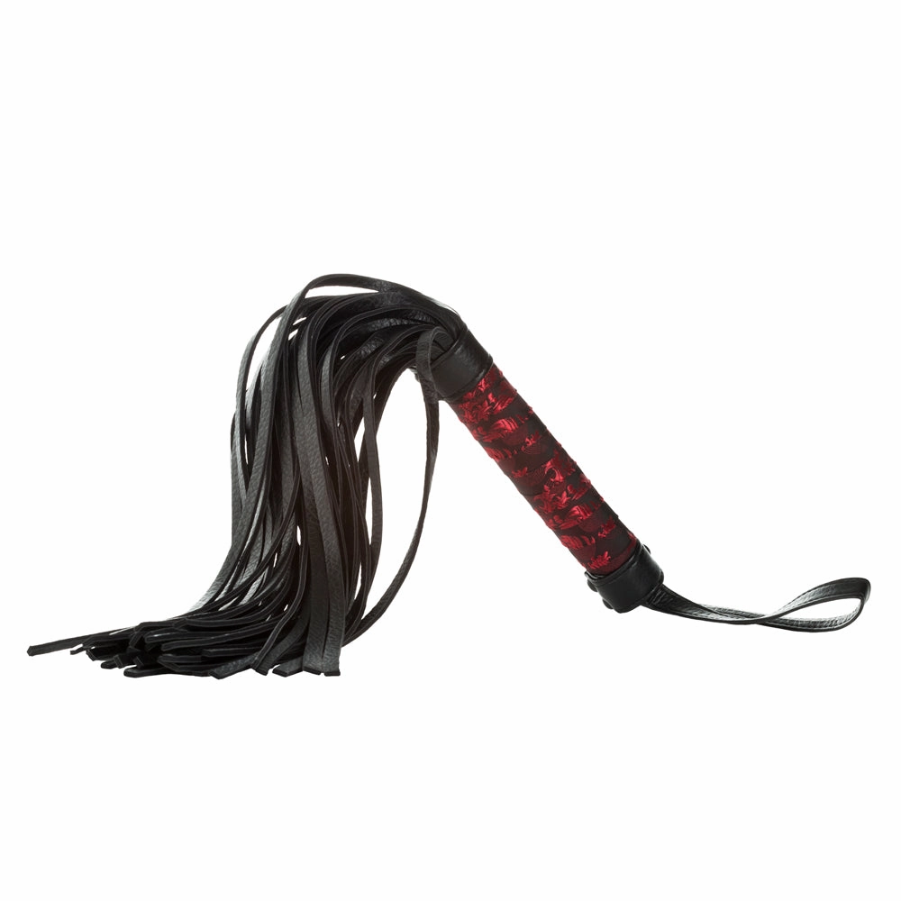 Scandal Faux Leather & Brocade Flogger